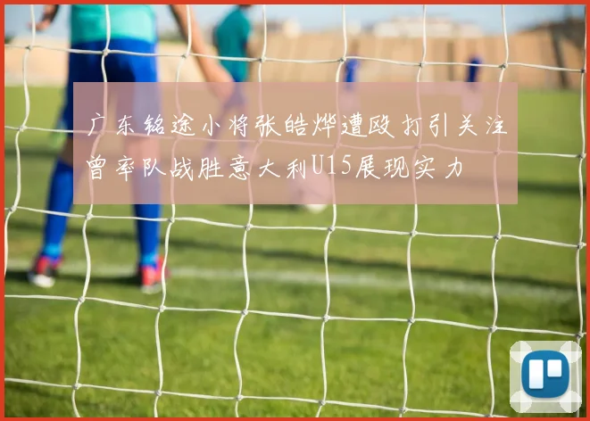 广东铭途小将张皓烨遭殴打引关注曾率队战胜意大利U15展现实力